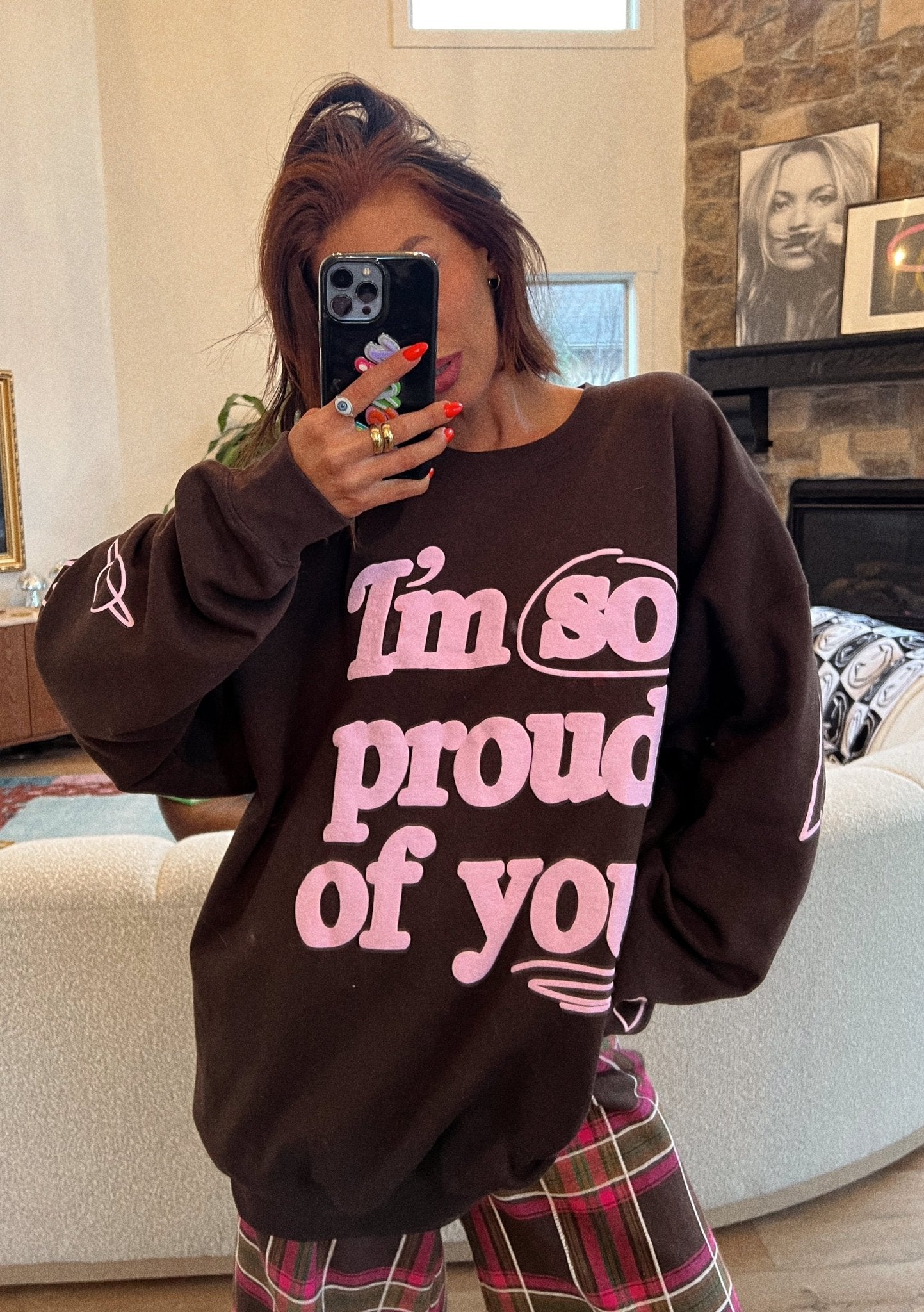 LALA ORIGINAL: I'm So Proud Of You Oversized Pullover - Dressed in Lala