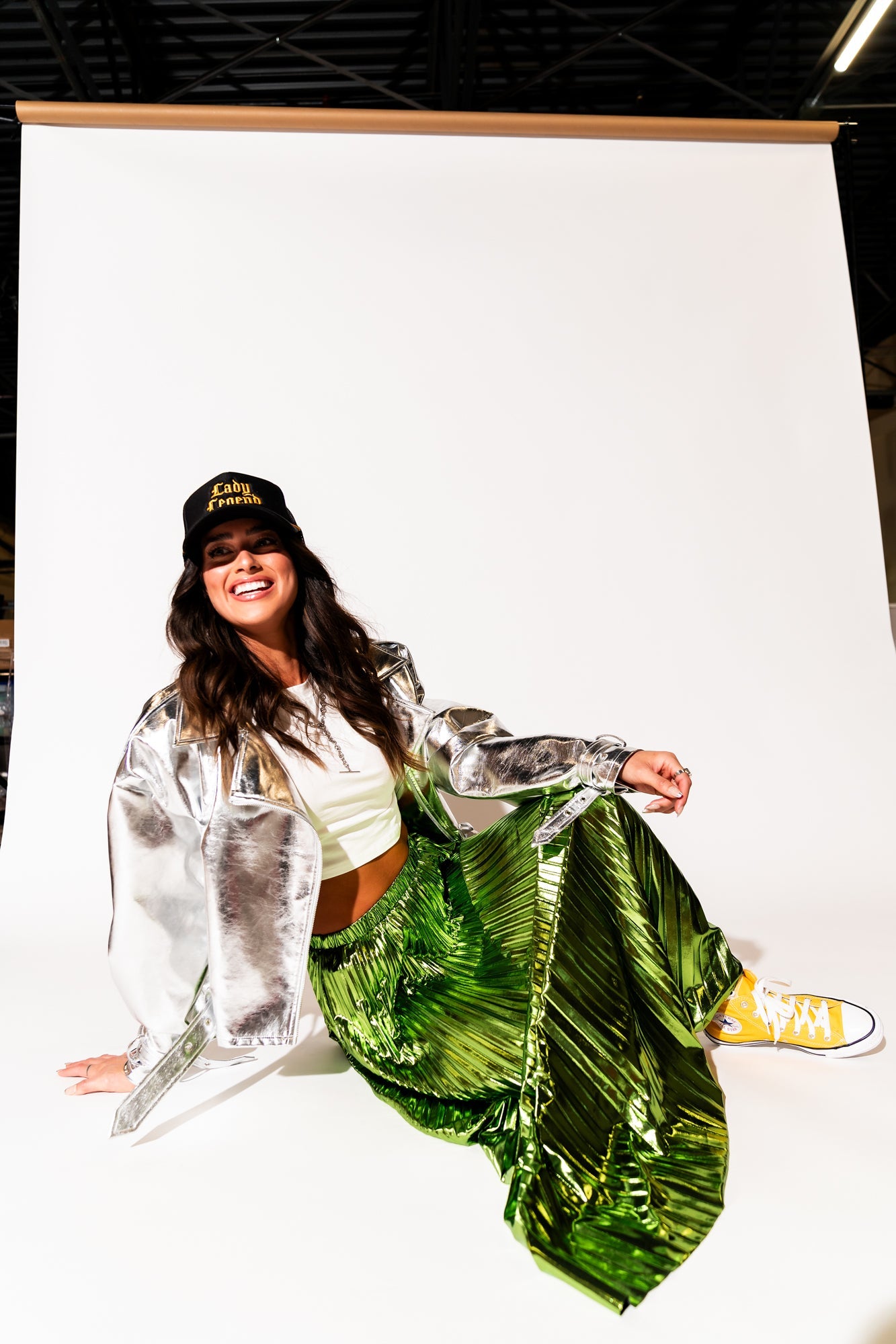LALA ORIGINAL: Lady Legend Embroidered Captain Trucker Hat - Dressed in Lala