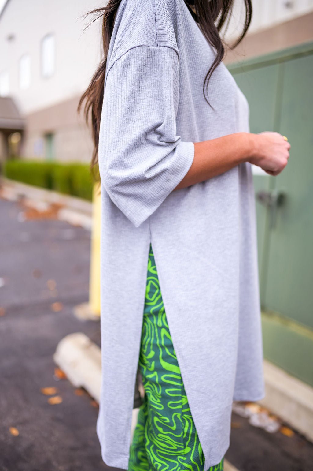 LALA ORIGINAL: Lala Icon Mock Neck Top in Grey *RESTOCKING SOON* - Dressed in Lala