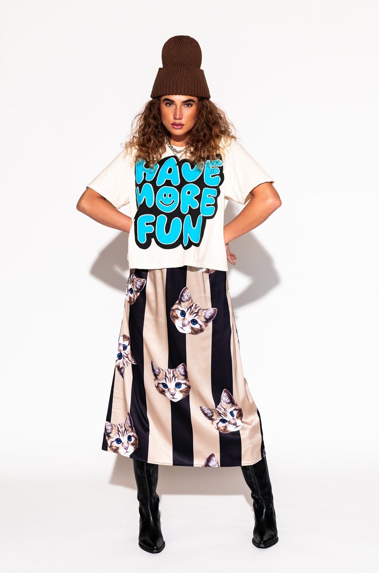 LALA ORIGINAL: Lala Said To Have More Fun Boxy Tee - Dressed in Lala