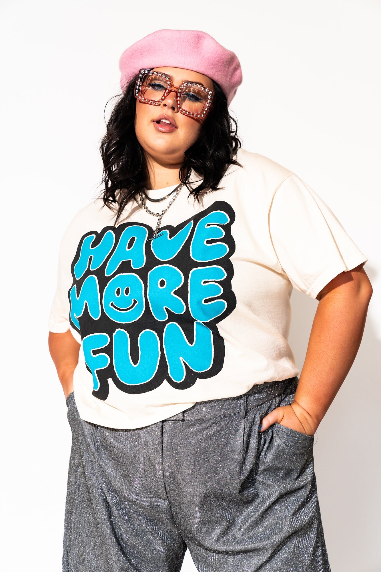 LALA ORIGINAL: Lala Said To Have More Fun Boxy Tee - Dressed in Lala