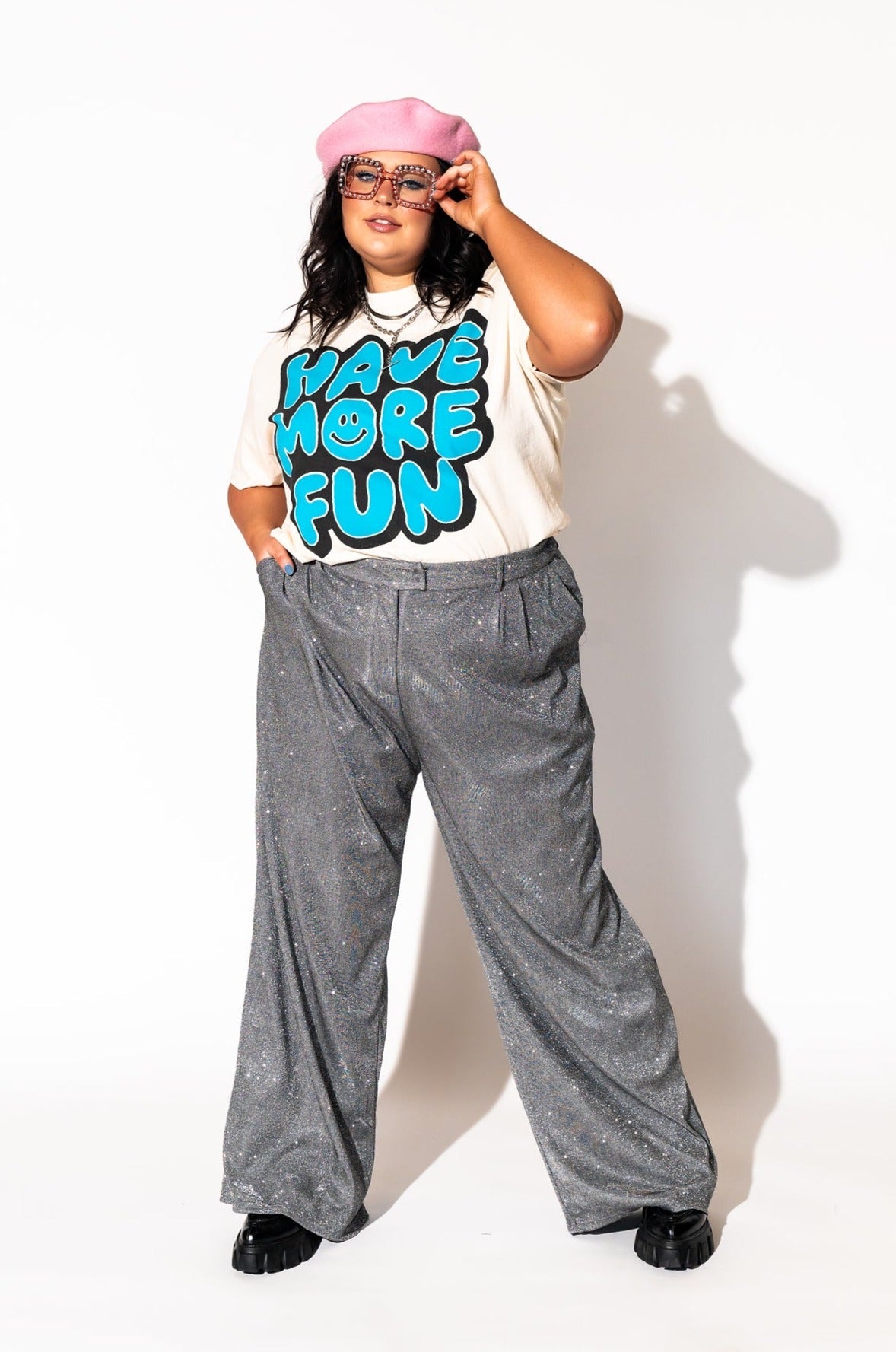 LALA ORIGINAL: Lala Said To Have More Fun Boxy Tee - Dressed in Lala