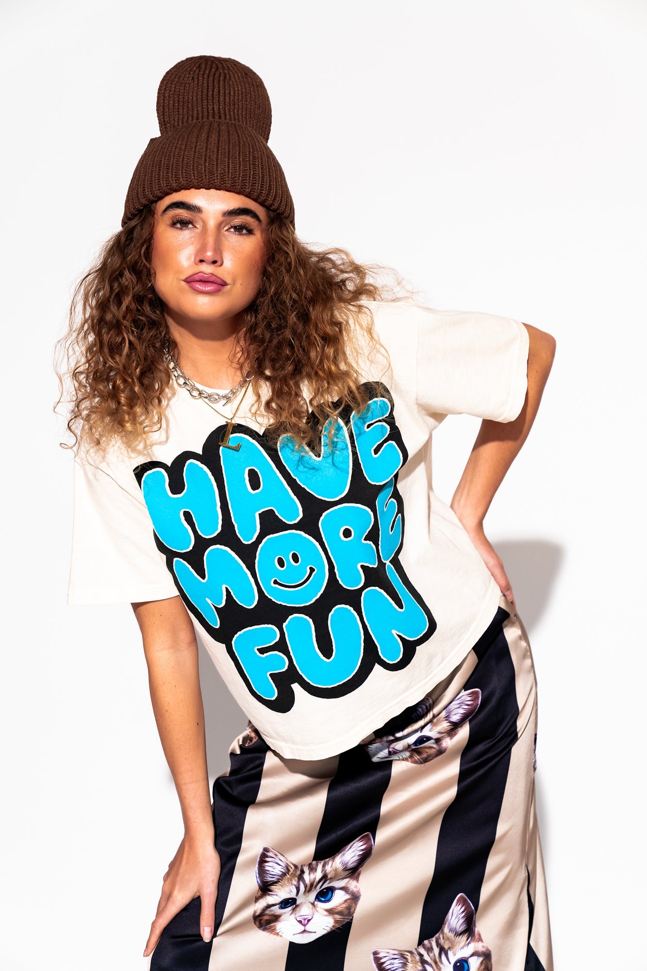 LALA ORIGINAL: Lala Said To Have More Fun Boxy Tee - Dressed in Lala