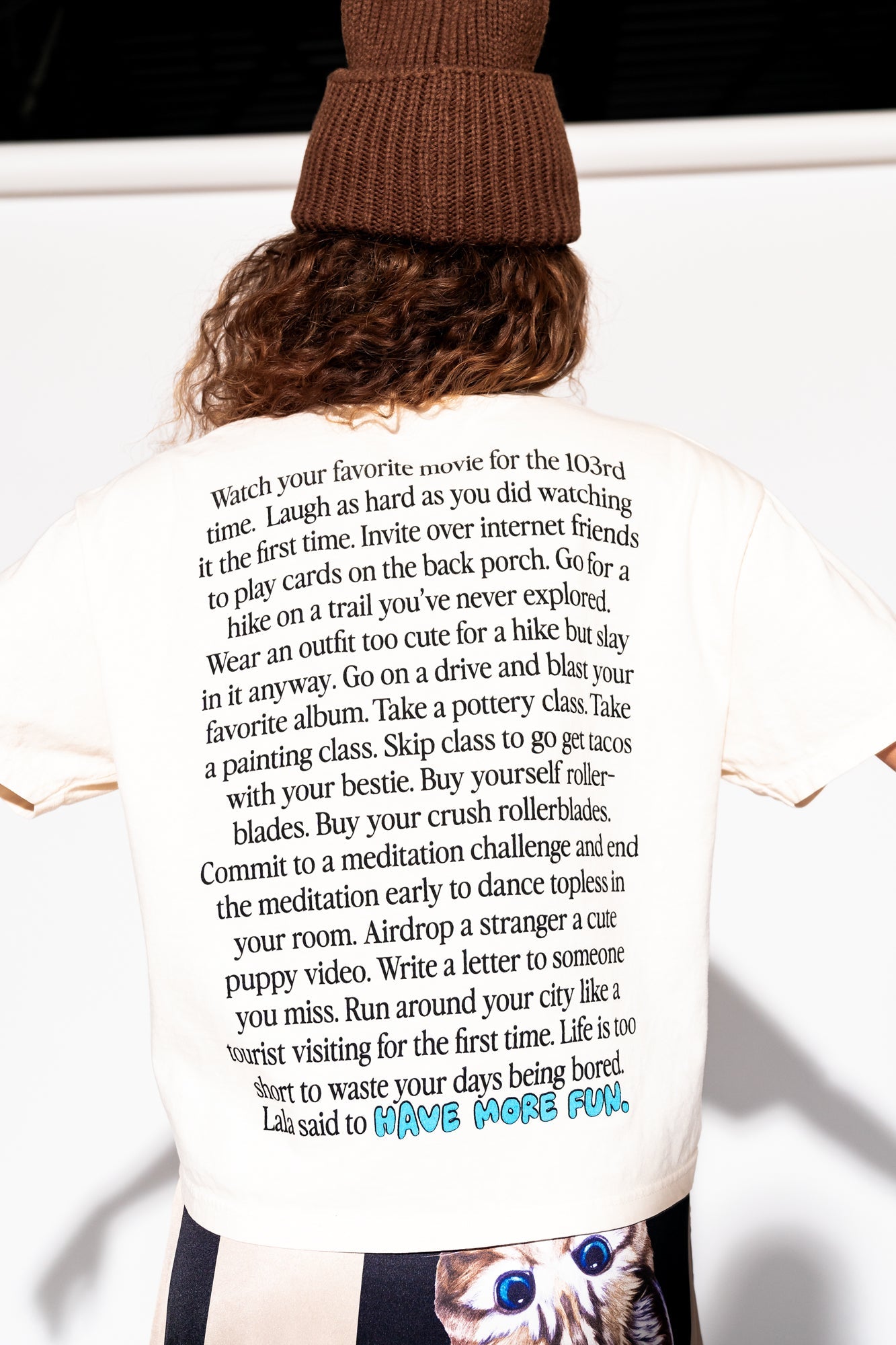 LALA ORIGINAL: Lala Said To Have More Fun Boxy Tee - Dressed in Lala