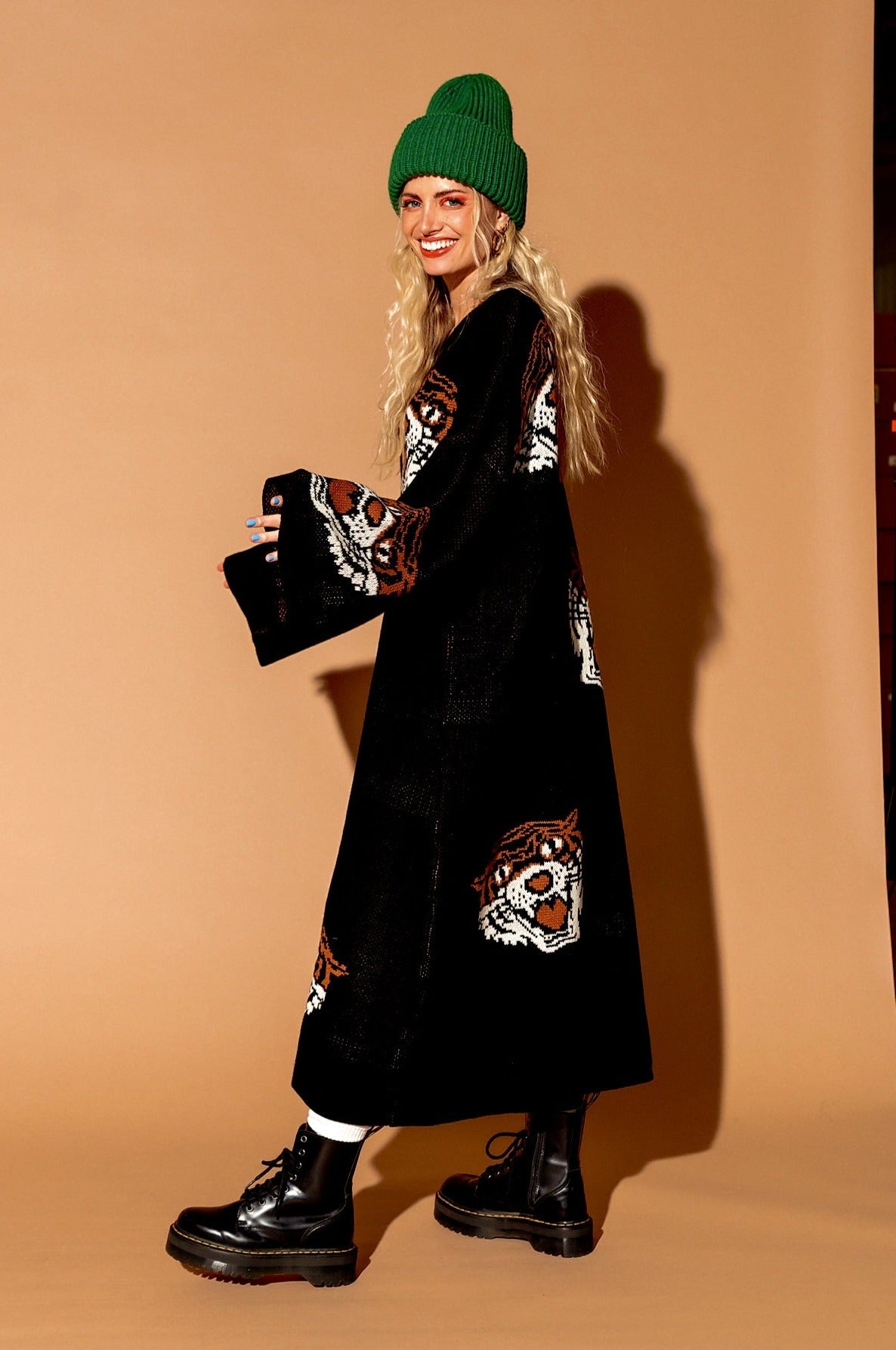 LALA ORIGINAL: Literally Limitless Oversized Knit Dress in Tigress *RESTOCKING SOON* - Dressed in Lala