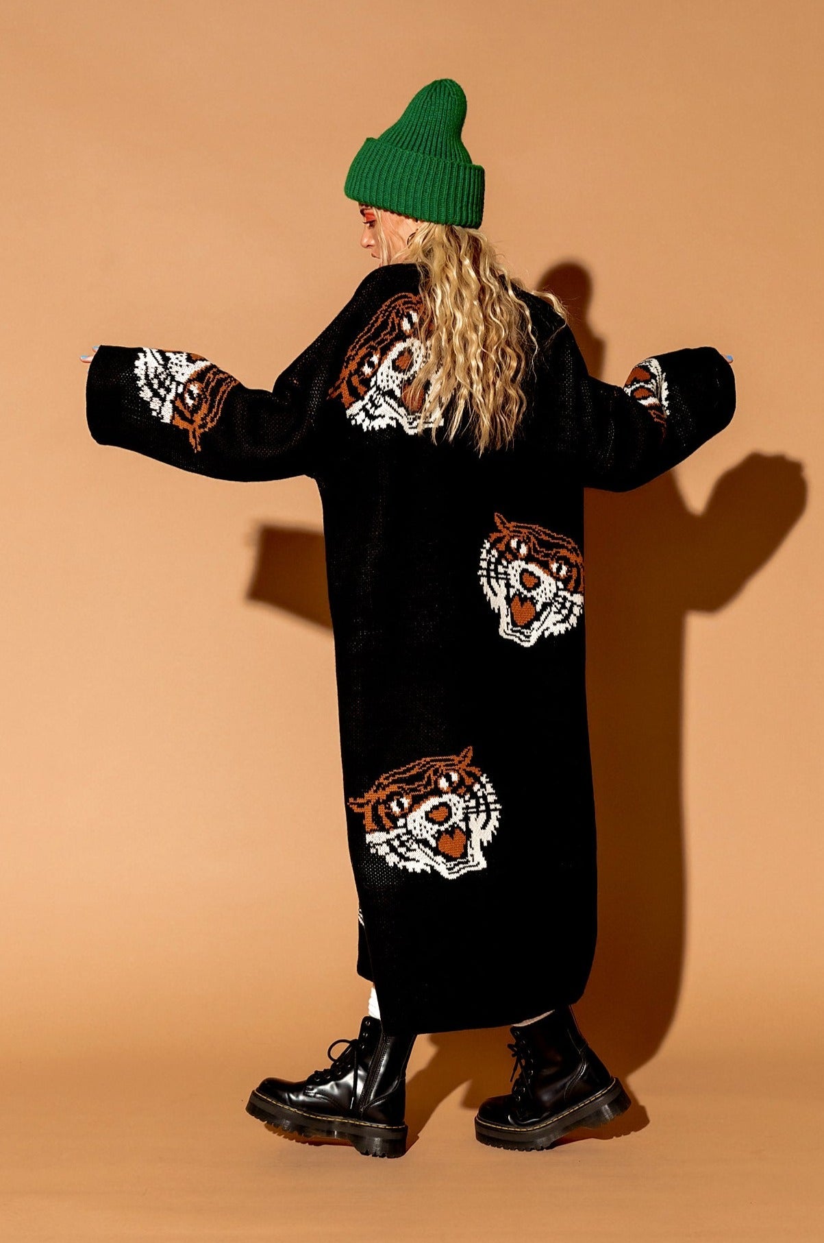 LALA ORIGINAL: Literally Limitless Oversized Knit Dress in Tigress *RESTOCKING SOON* - Dressed in Lala