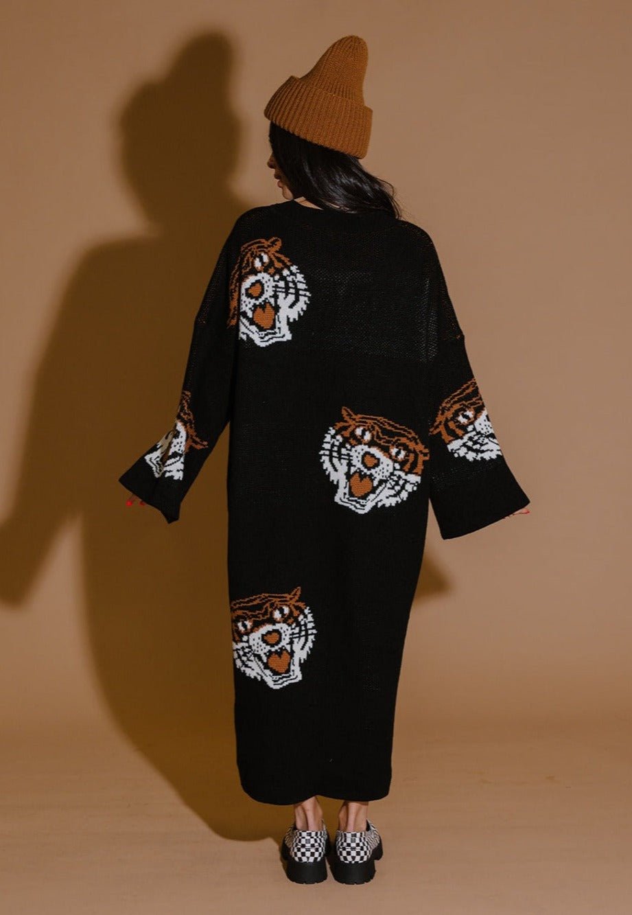 LALA ORIGINAL: Literally Limitless Oversized Knit Dress in Tigress *RESTOCKING SOON* - Dressed in Lala