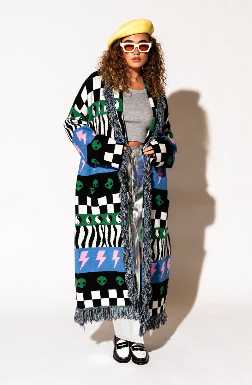 LALA ORIGINAL: Luxe Fringe Blanket Cardigan in Wonderstruck 2.0 - Dressed in Lala