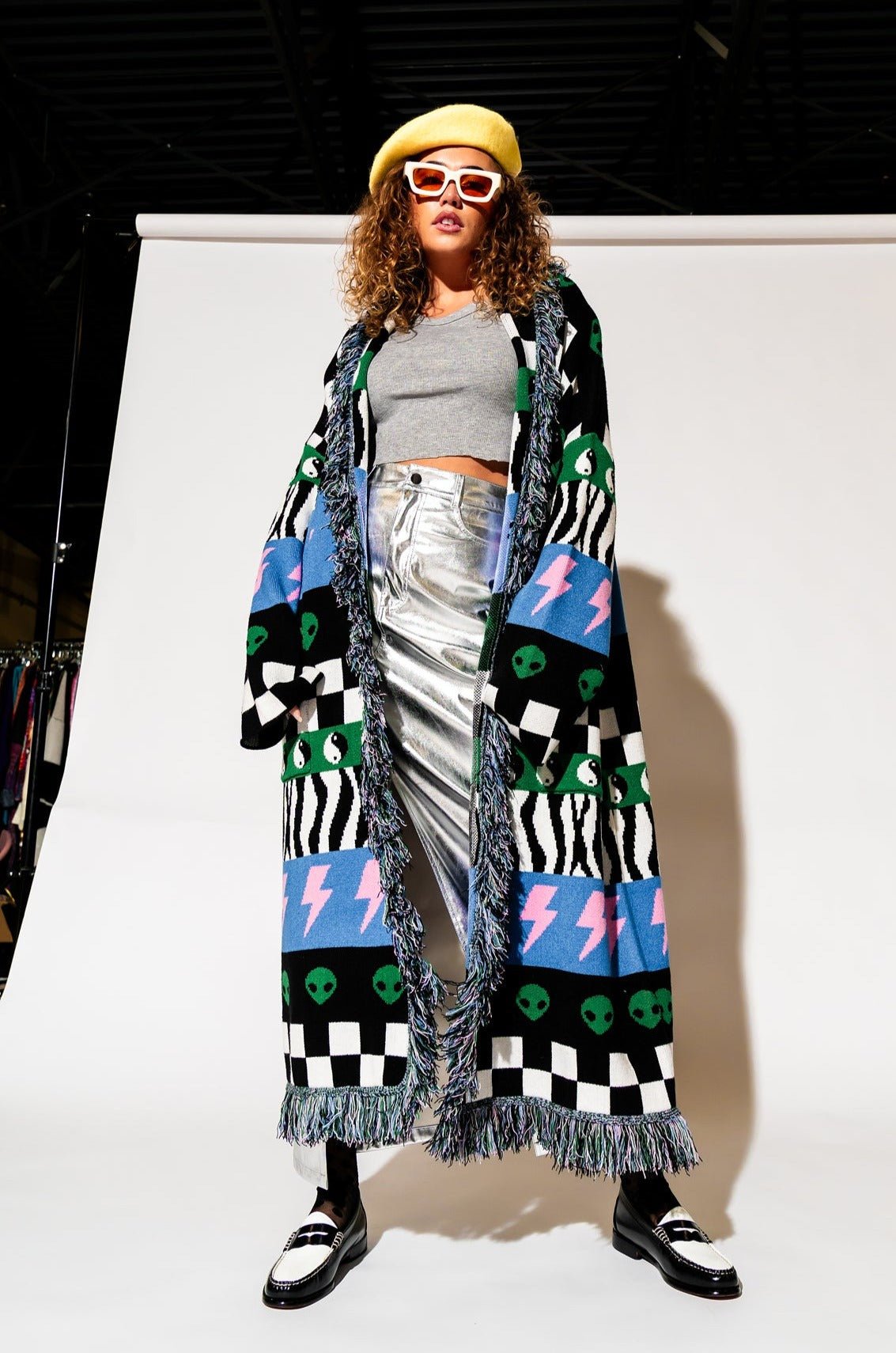 LALA ORIGINAL: Luxe Fringe Blanket Cardigan in Wonderstruck 2.0 - Dressed in Lala