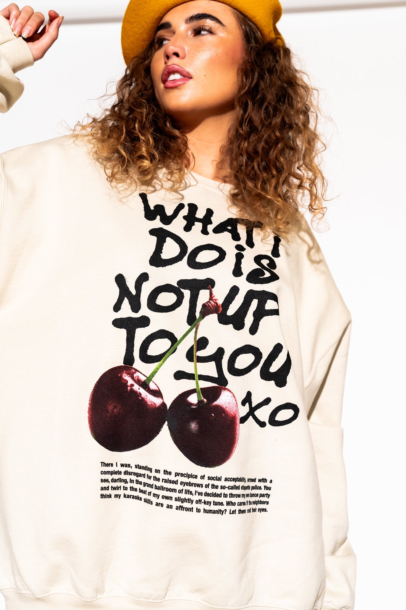 LALA ORIGINAL: Not Up To You Oversized Pullover - Dressed in Lala