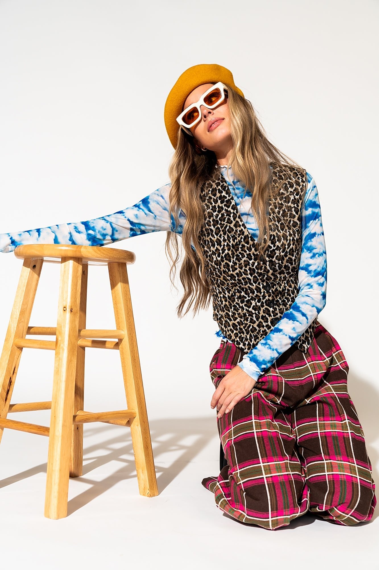 LALA ORIGINAL: Not Your Grandma's Leopard Jacquard Waistcoat - Dressed in Lala