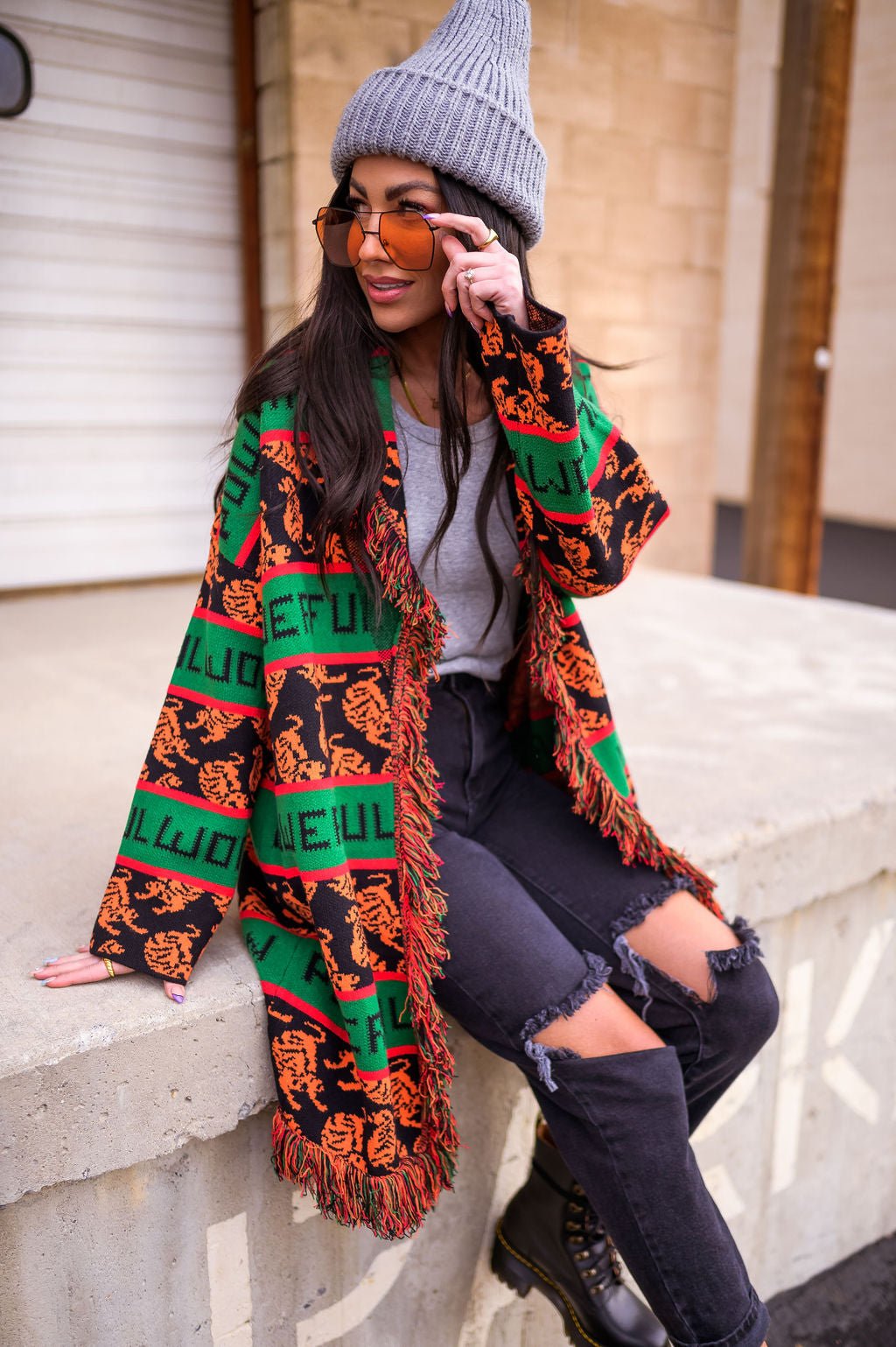 LALA ORIGINAL: Powerful Woman Luxe Fringe Cardigan *RESTOCKING SOON* - Dressed in Lala