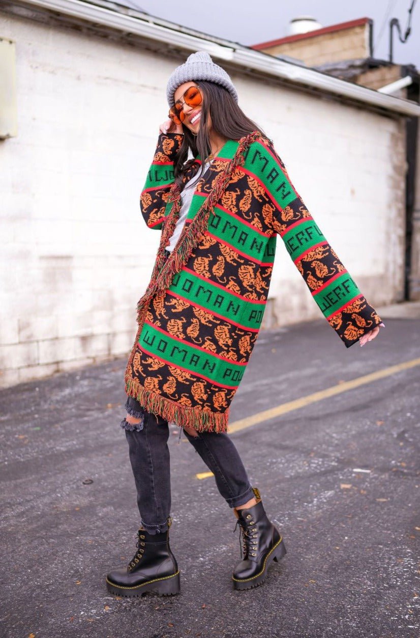LALA ORIGINAL: Powerful Woman Luxe Fringe Cardigan *RESTOCKING SOON* - Dressed in Lala