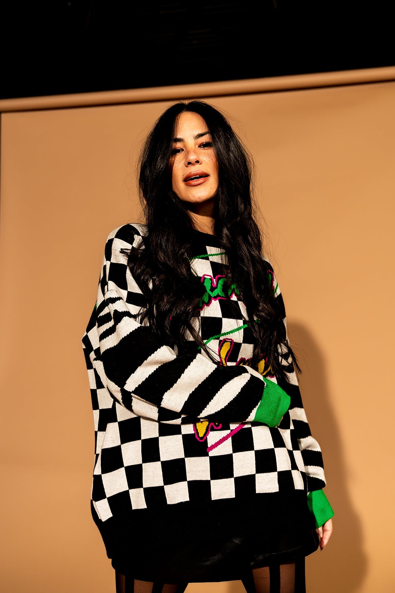 LALA ORIGINAL: Powerful Woman Oversized Knit in Grand Prix *RESTOCKING SOON* - Dressed in Lala