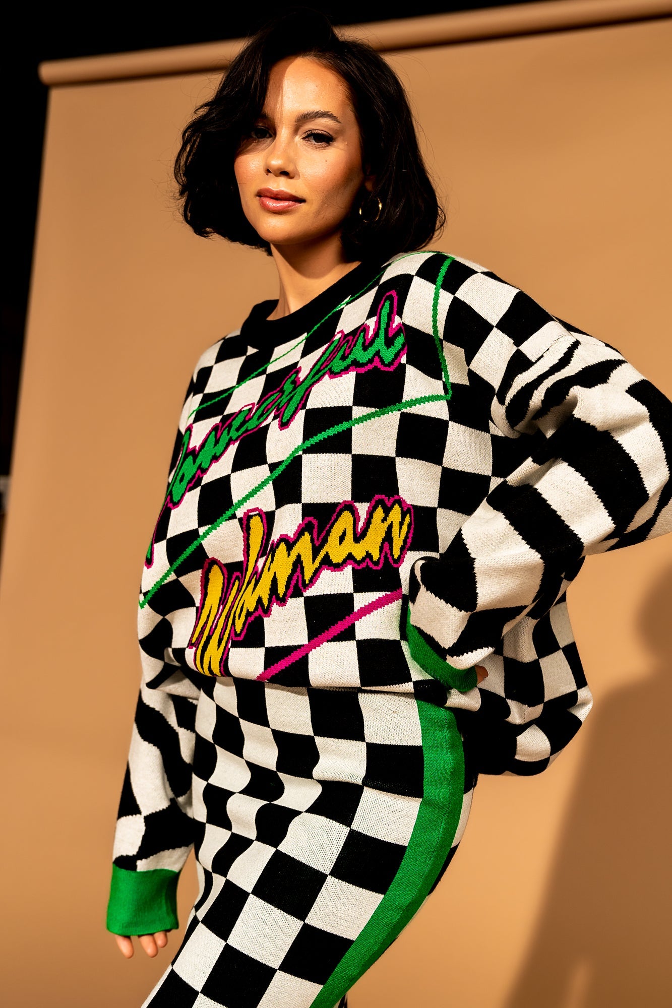 LALA ORIGINAL: Powerful Woman Oversized Knit in Grand Prix *RESTOCKING SOON* - Dressed in Lala