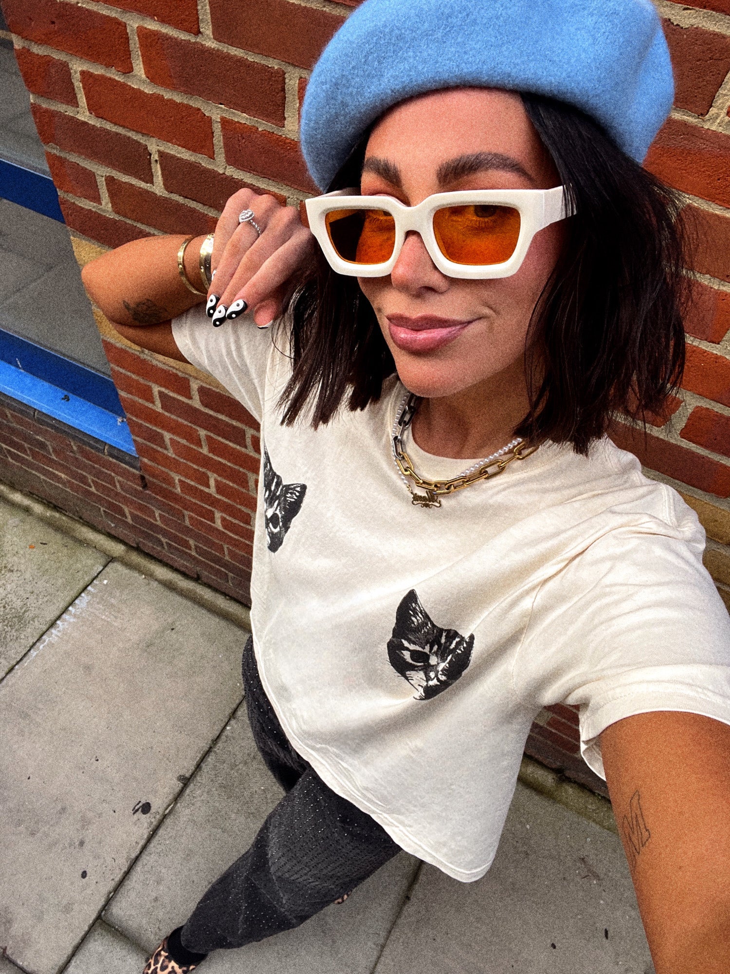 LALA ORIGINAL: Show Me Your Kitties Cropped Tee - Dressed in Lala