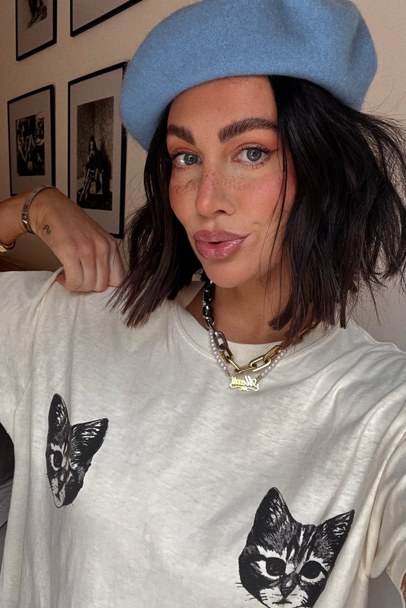 LALA ORIGINAL: Show Me Your Kitties Cropped Tee - Dressed in Lala