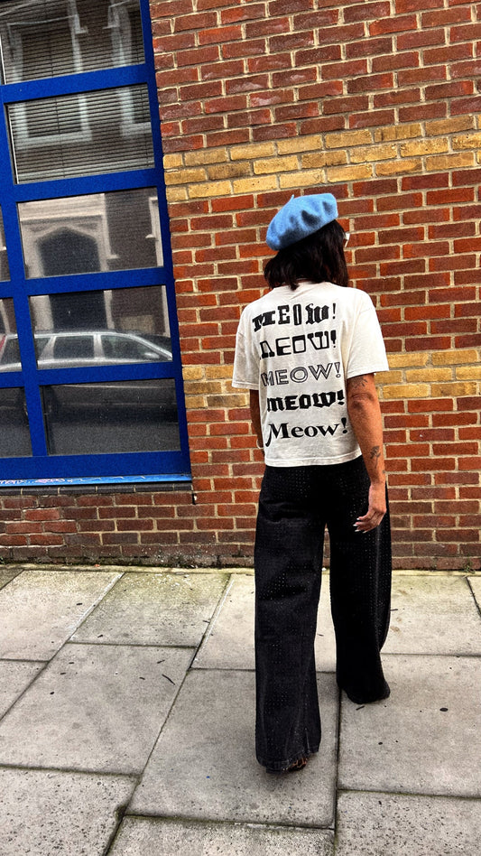 LALA ORIGINAL: Show Me Your Kitties Cropped Tee - Dressed in Lala