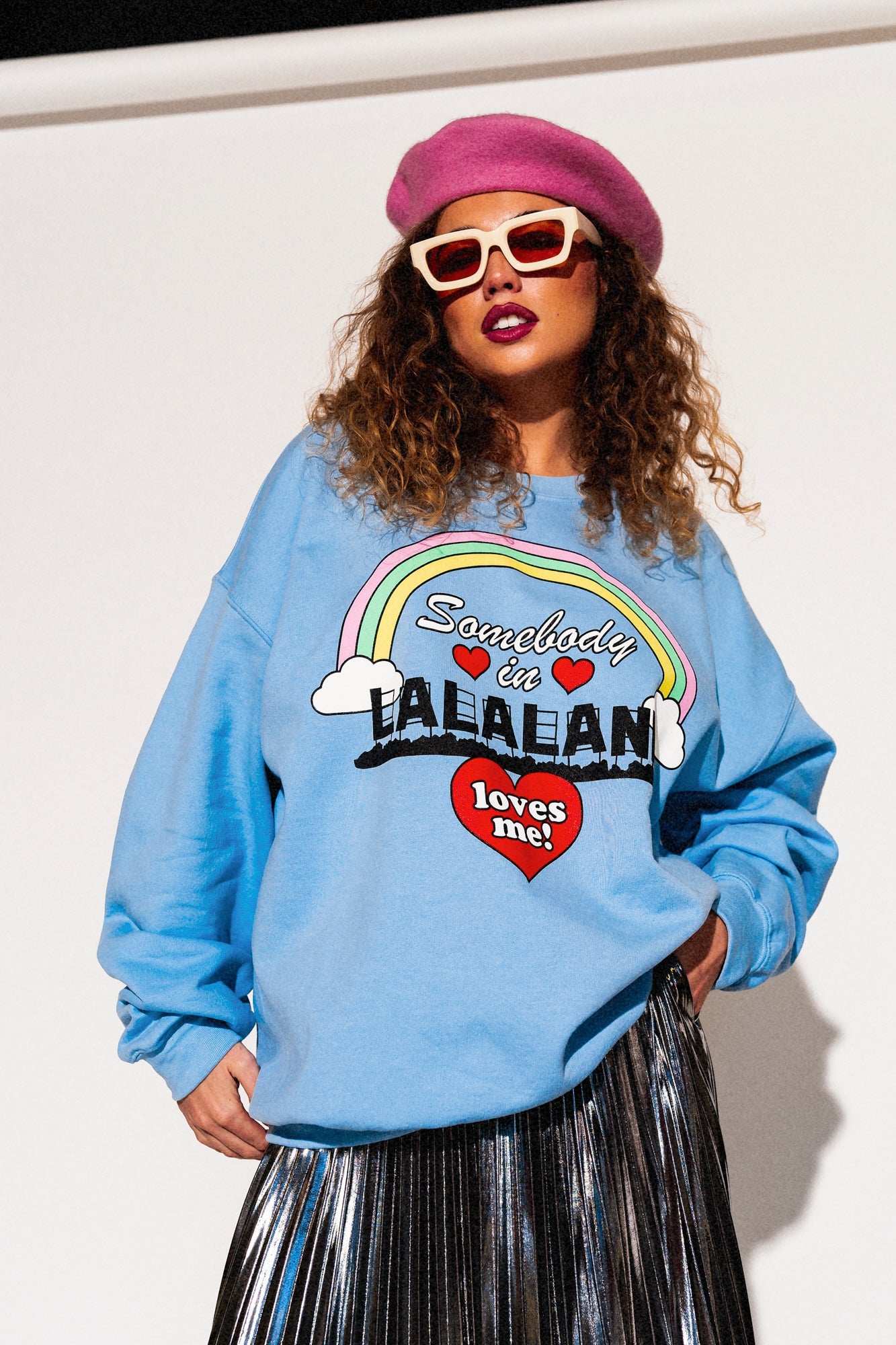 LALA ORIGINAL: Somebody in Lalaland Loves Me Oversized Pullover - Dressed in Lala
