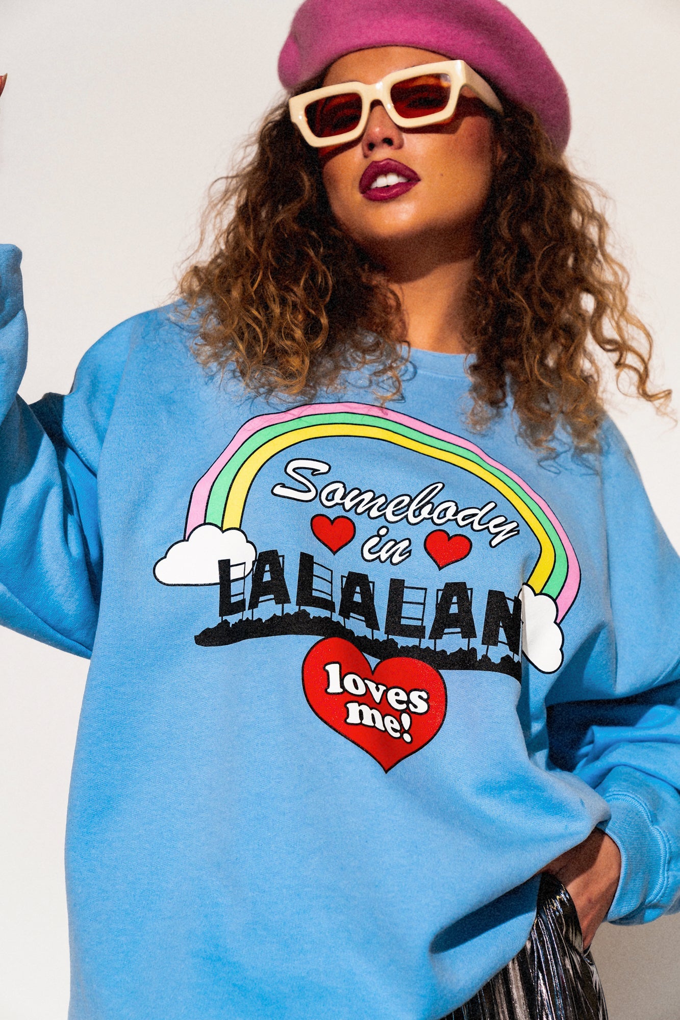 LALA ORIGINAL: Somebody in Lalaland Loves Me Oversized Pullover - Dressed in Lala