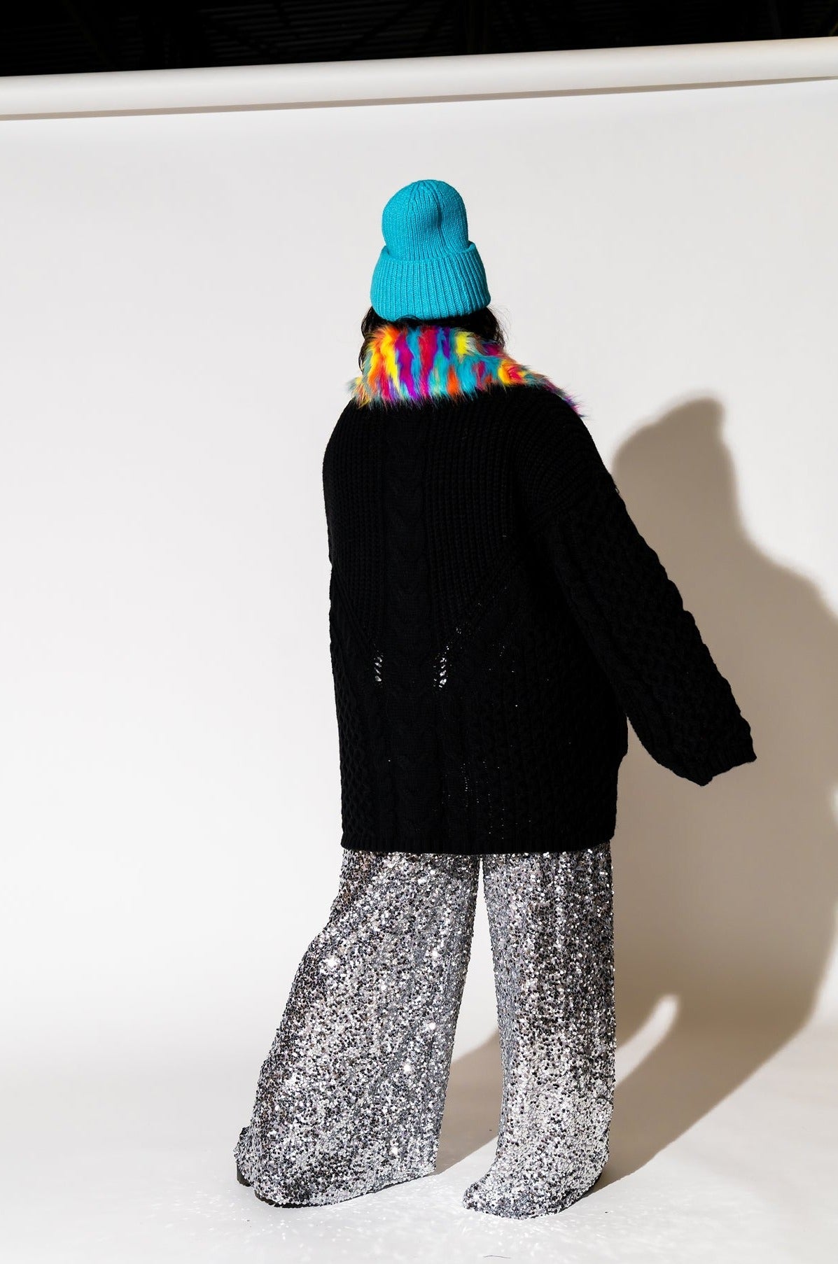 LALA ORIGINAL: Unbothered Grandpa Cardigan in Black - Dressed in Lala
