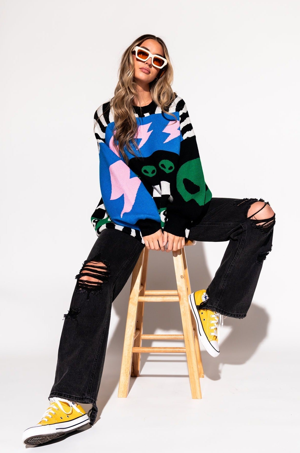 LALA ORIGINAL: Wonderstruck Bubble Sleeve Sweater - Dressed in Lala