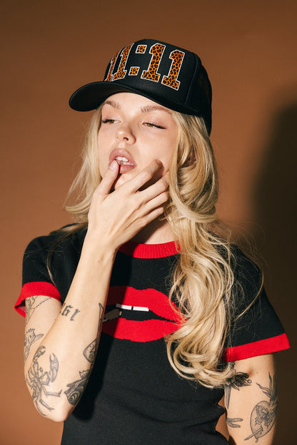 11:11 Make A Wish Leopard Trucker Hat - Dressed in Lala