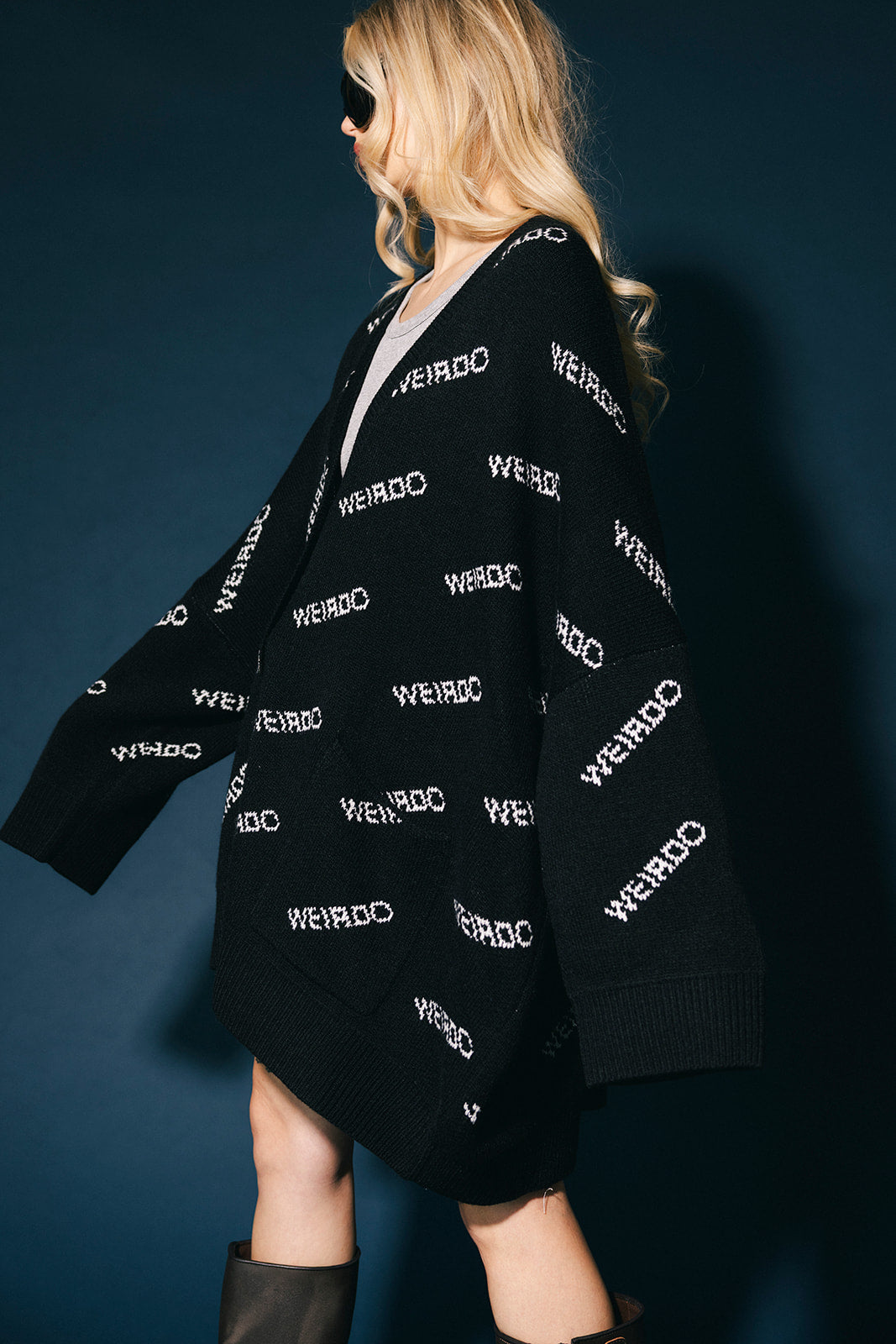 Certified Weirdo Oversized Cardigan
