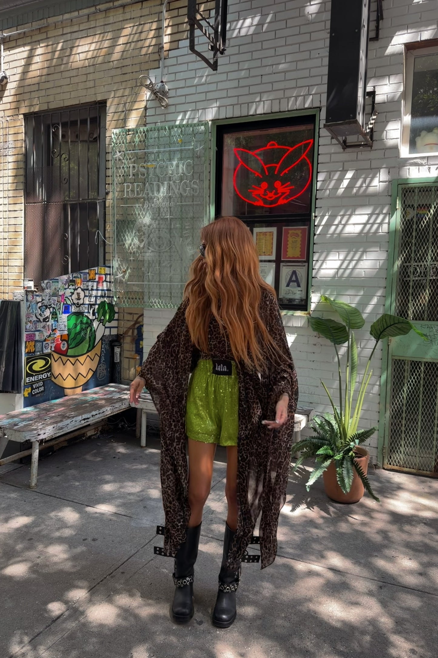 See You in Space Sequin Boxer Shorts in Green