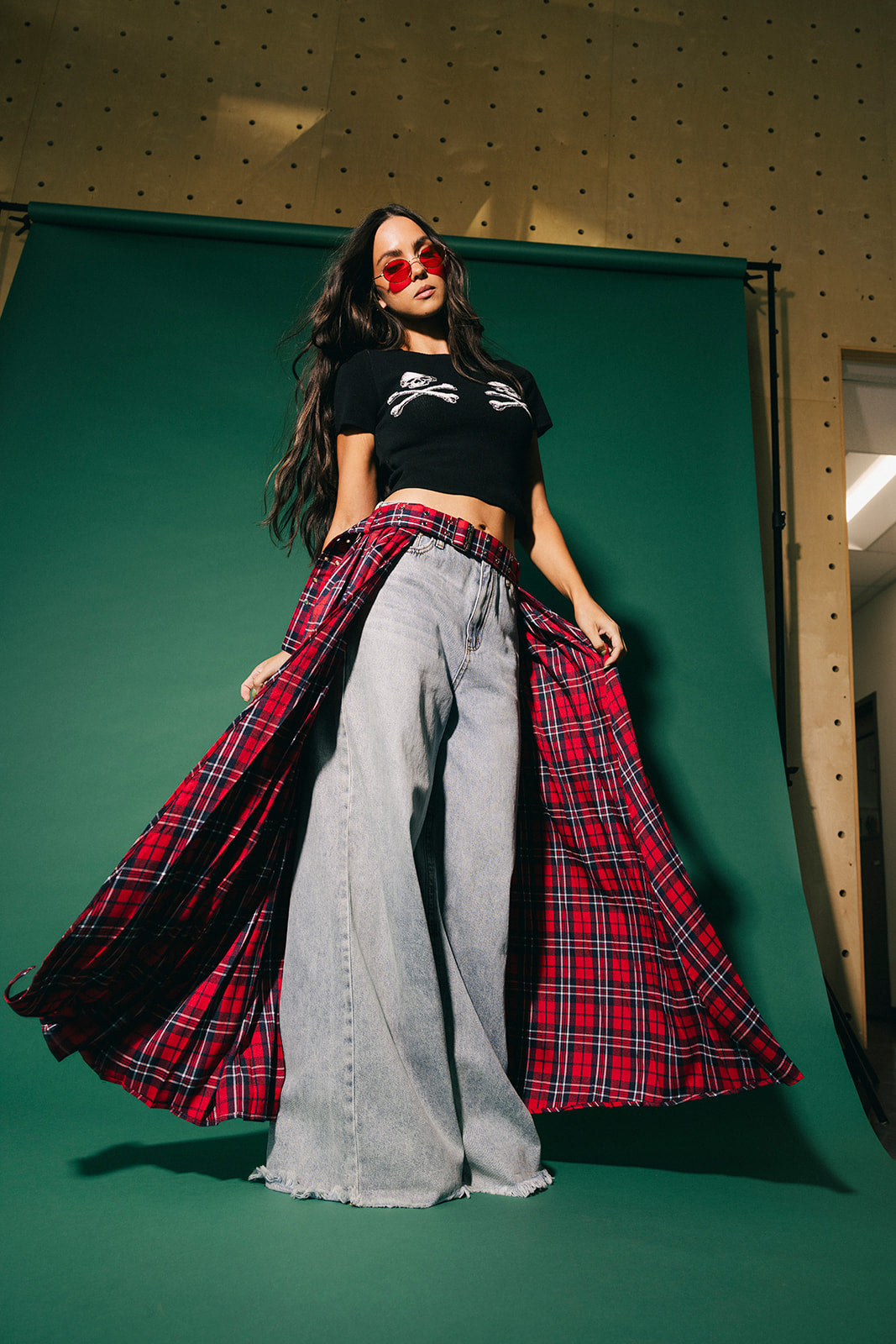 Bad Influence Pleated Skirt Belt