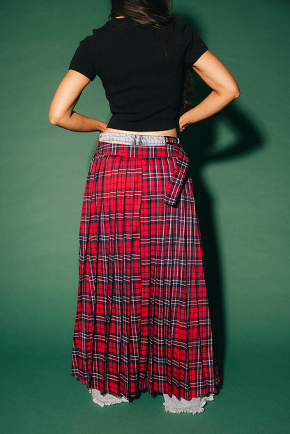 Bad Influence Pleated Skirt Belt
