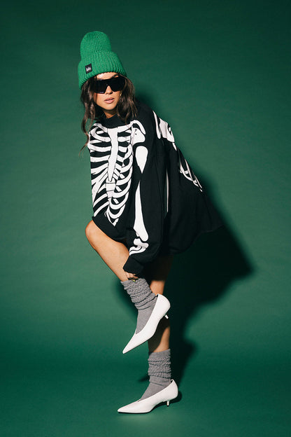 Dead Serious Oversized Mock Neck Pullover