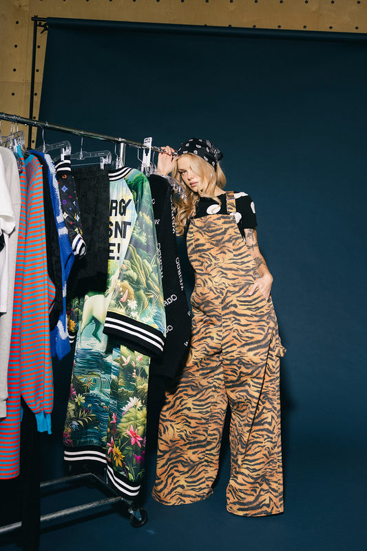 Go Get 'Em Tiger Wide Leg Workwear Overalls