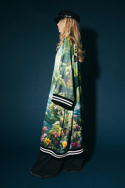 Energy Doesn't Lie Zip-Up Kimono Bomber