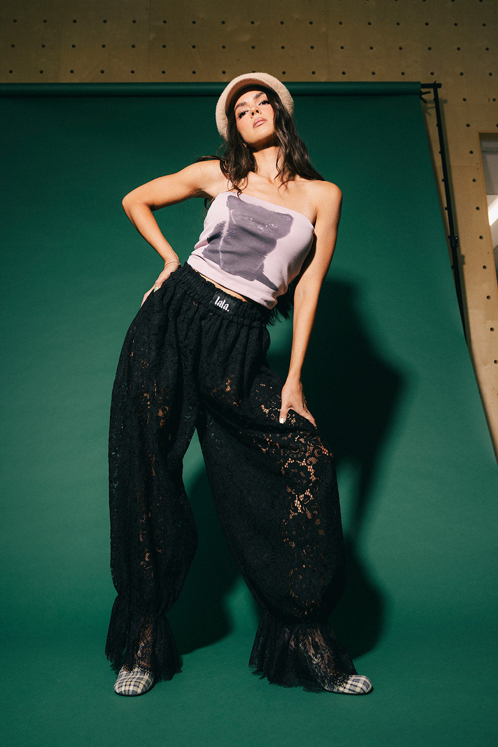 Dancing in the Moonlight Lace Bloomer Pants in Black