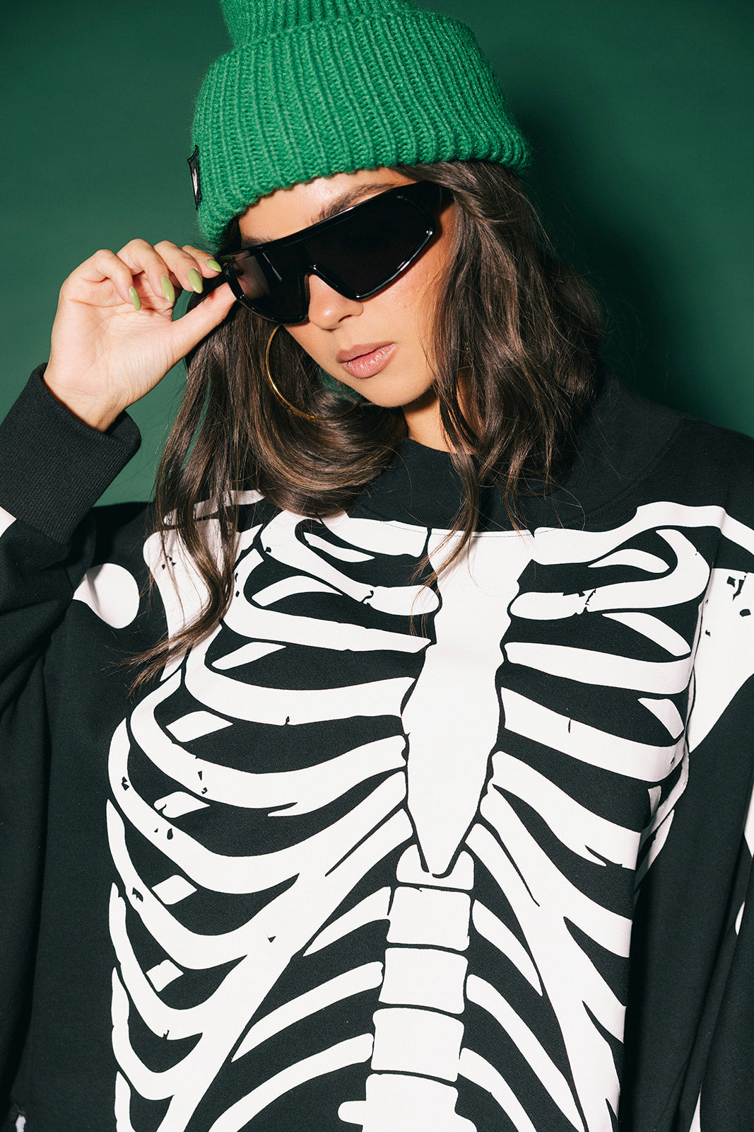 Dead Serious Oversized Mock Neck Pullover