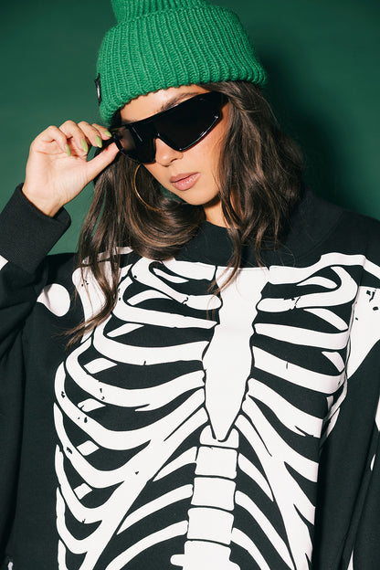 Dead Serious Oversized Mock Neck Pullover