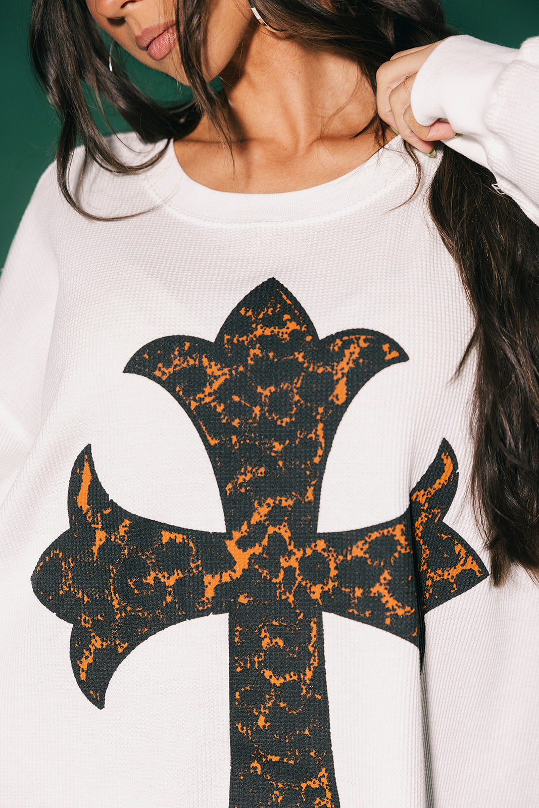 Till Forever Leopard Cross Oversized Thermal