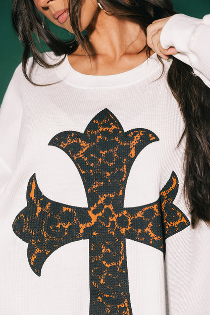 Till Forever Leopard Cross Oversized Thermal
