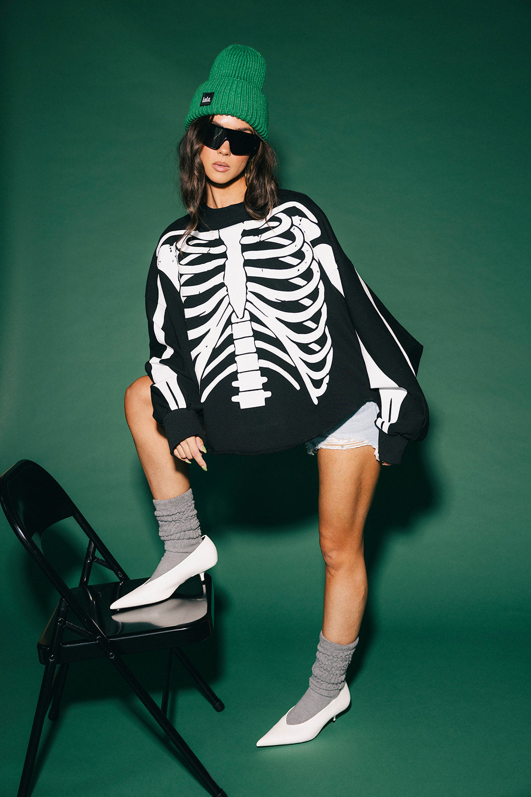 Dead Serious Oversized Mock Neck Pullover