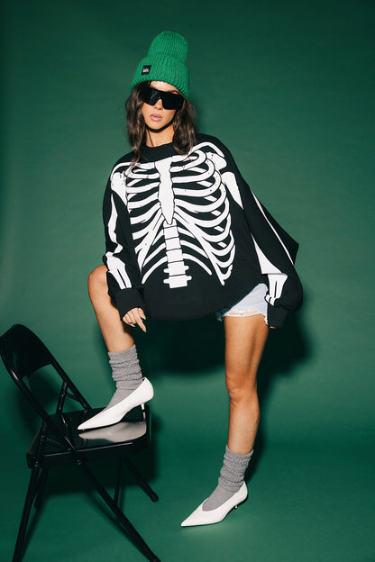 Dead Serious Oversized Mock Neck Pullover