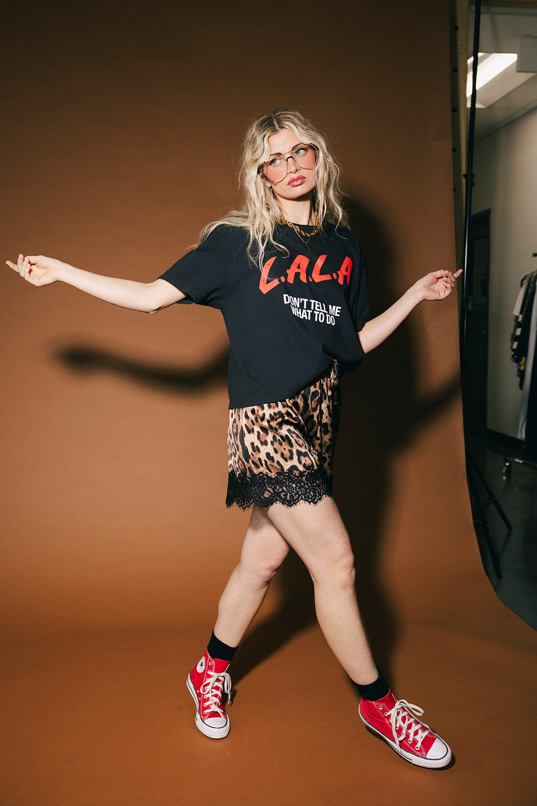 Supernova Satin Bloomer Shorts in Leopard