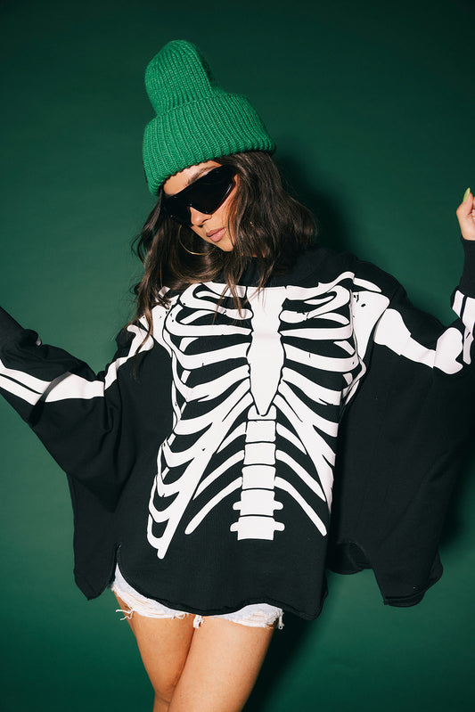 Dead Serious Oversized Mock Neck Pullover