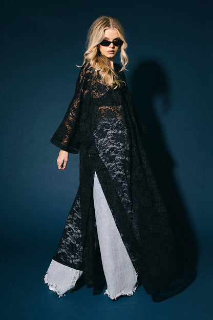 Love Hangover Oversized Tunic in Black