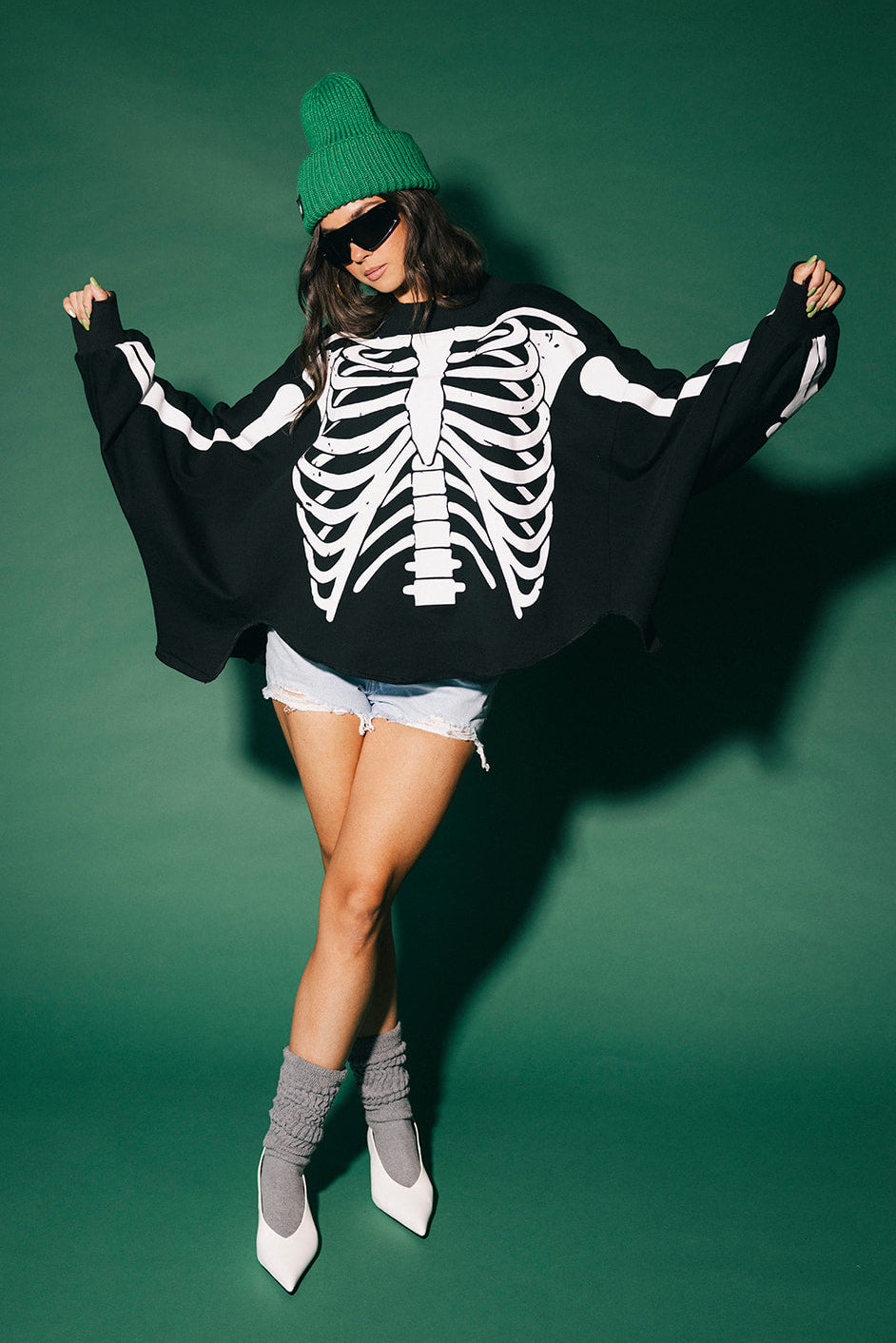 Dead Serious Oversized Mock Neck Pullover
