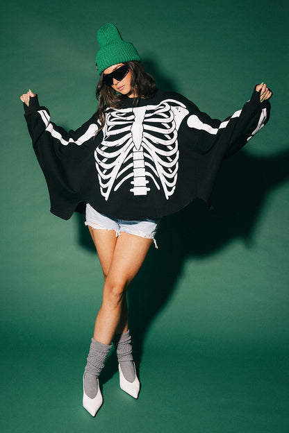 Dead Serious Oversized Mock Neck Pullover