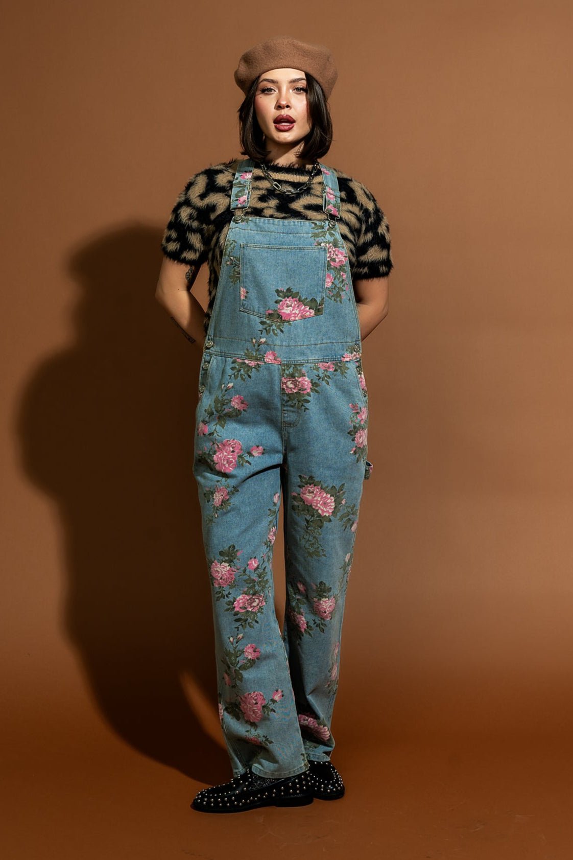 90s Throwback Floral Denim Boyfriend Overalls - Dressed in Lala