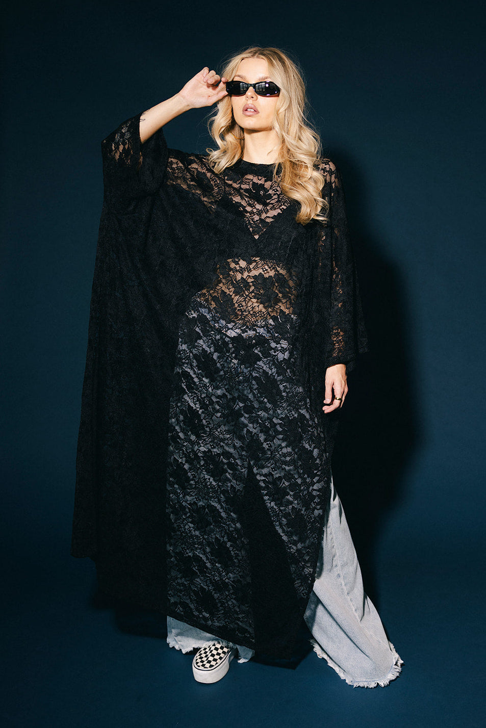 Love Hangover Oversized Tunic in Black