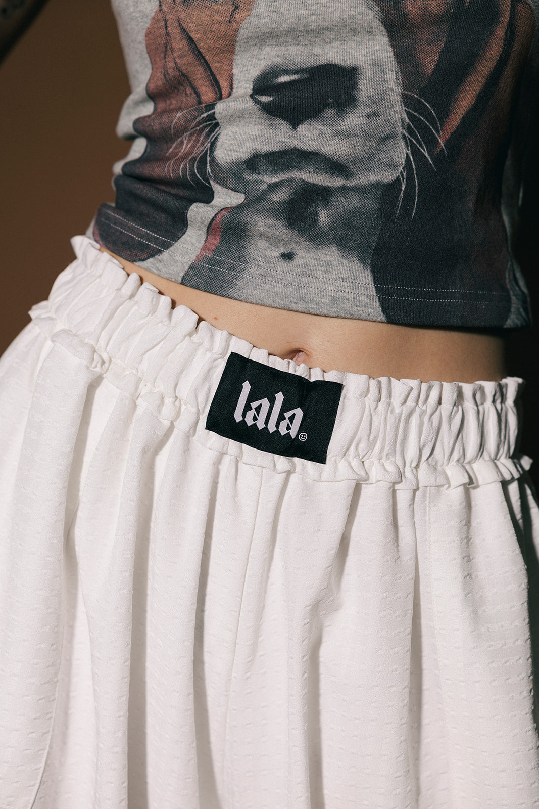 All For Fun Seersucker Bloomer Pants in White