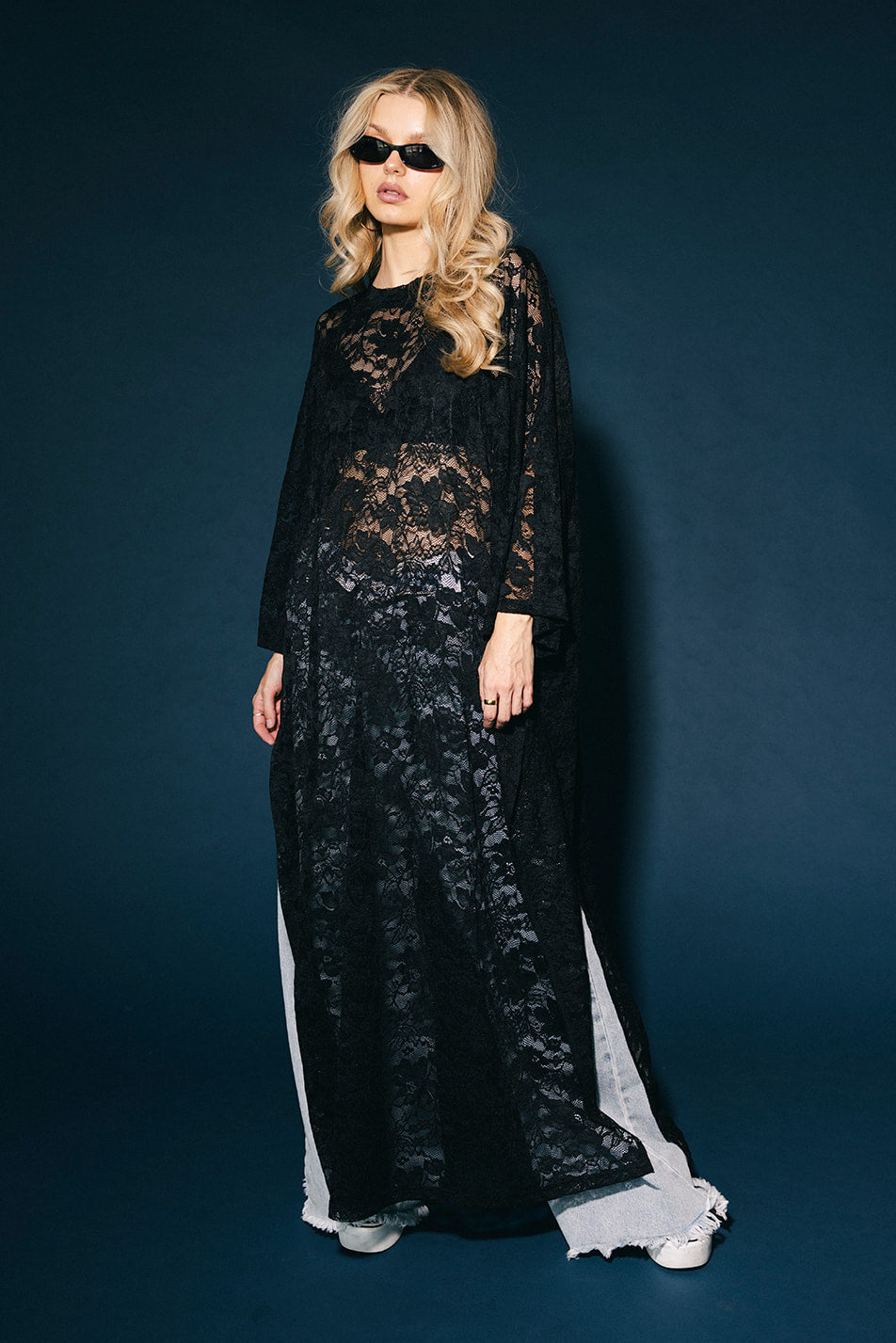 Love Hangover Oversized Tunic in Black